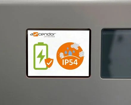 Blackout safe & IP54 protection class