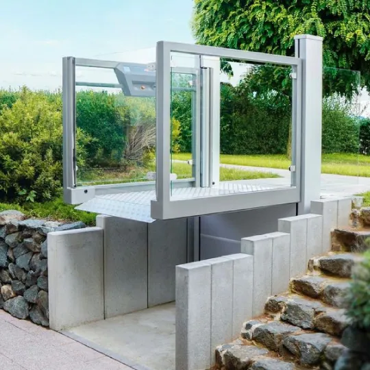 Platform lift for one floor up