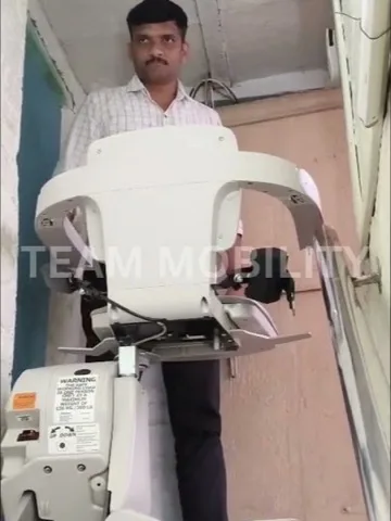 Straight stairlift installed in an Ahmednagar home