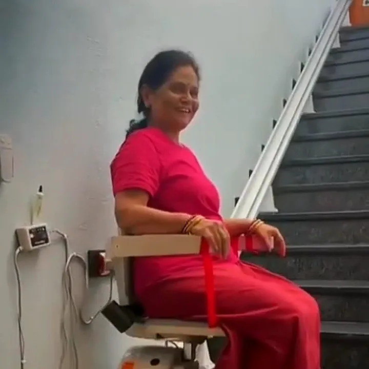 Straight stairlift in a Hyderabad home